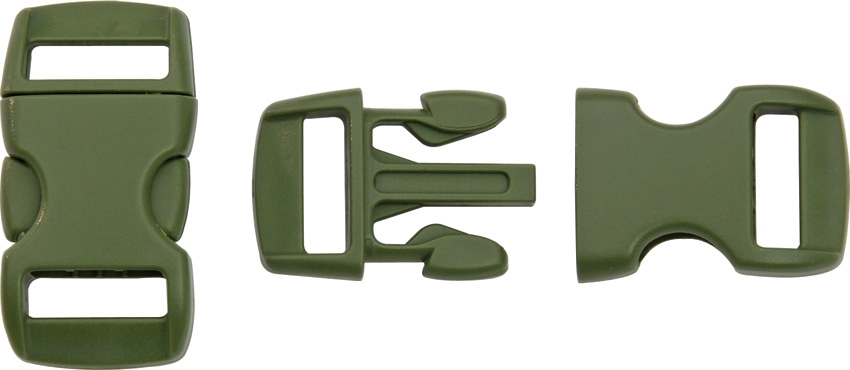 Steckschließe olivgrün - bis 10 mm Bandbreite