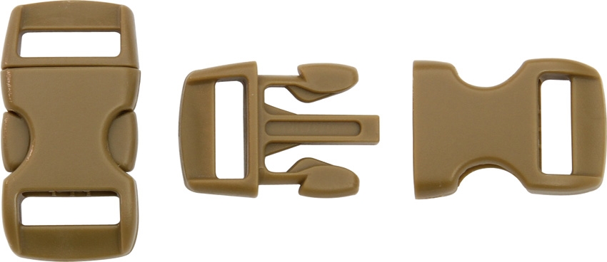 Steckschließe braun - bis 10 mm Bandbreite