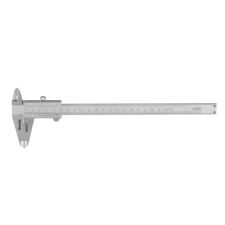 Messschieber 200 mm Edelstahl - 4 Messmöglichkeiten