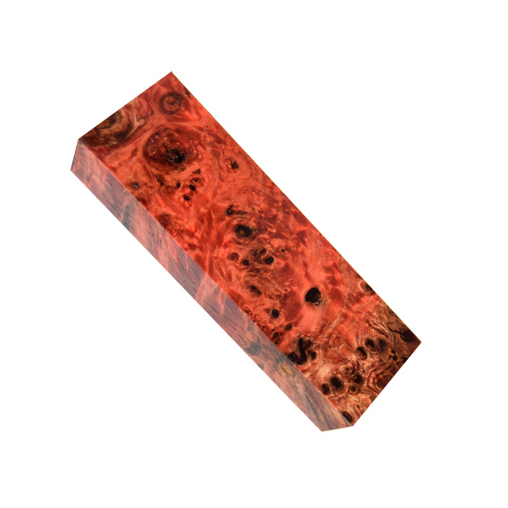 Stabilisierte Pappelmaser - rot