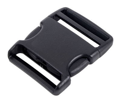 Steckschließe D schwarz - bis 40 mm Bandbreite