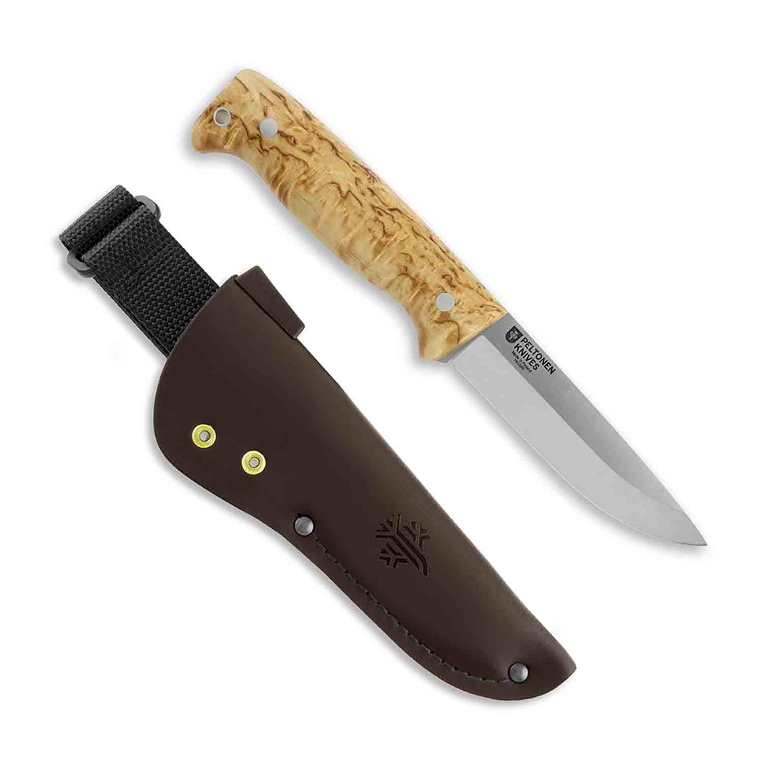 Peltonen M07 Puukko Full Tang - Curly Birch Griff