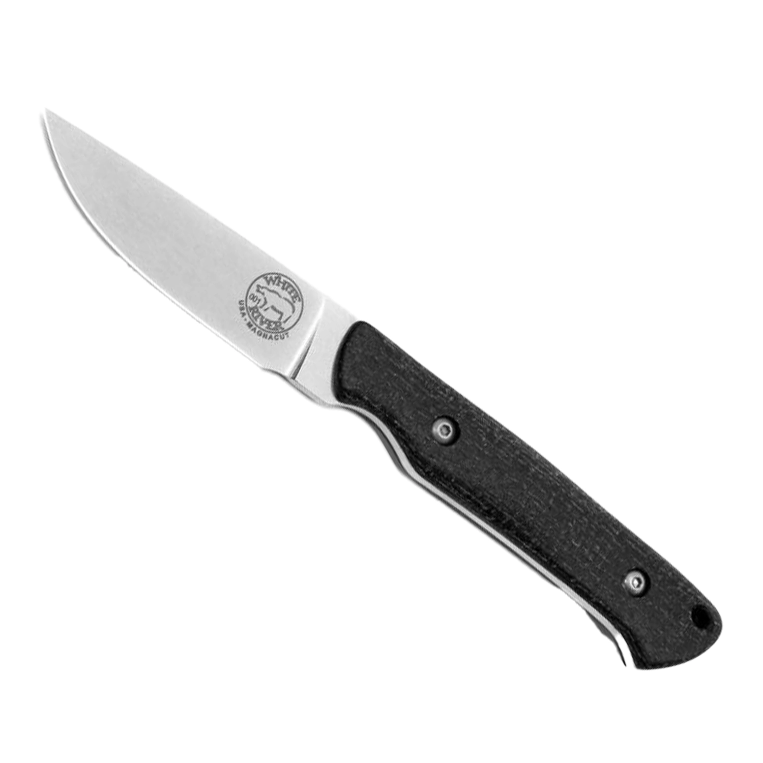 White River Small Game MagnaCut & Black Burlap Micarta Griff