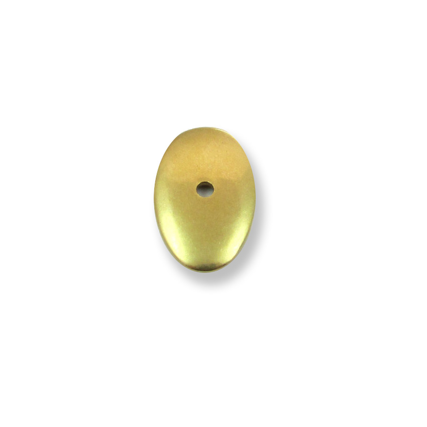 Scheibe Messing - 39 x 25 x 2 mm spitzoval