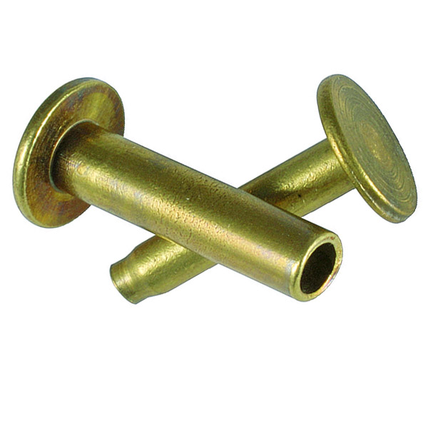 Große Schlagniete aus Messing