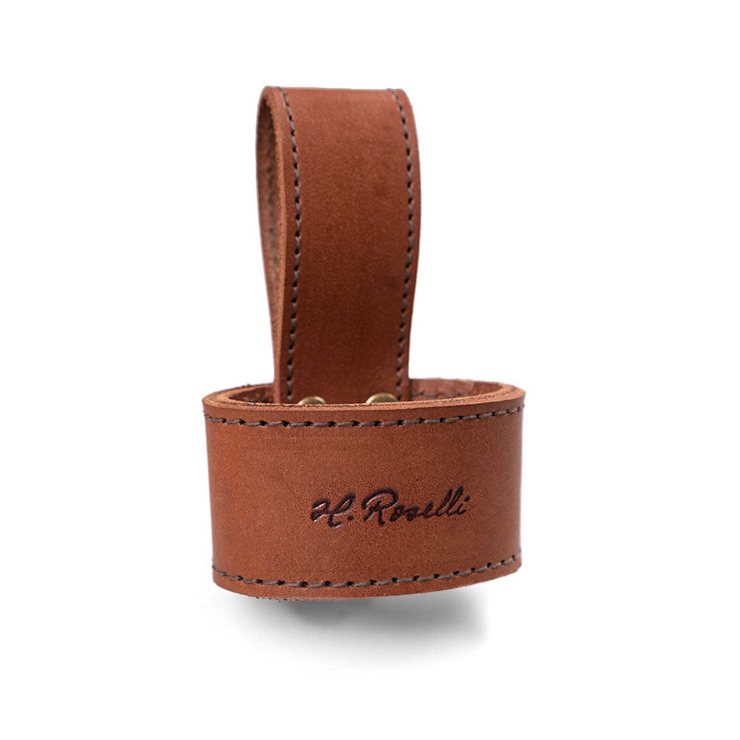 Gürtelhalterung für die Axt von Roselli - Holster aus dunklem Leder