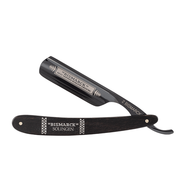 DOVO Rasiermesser BISMARCK®  in 6/8 Zoll Hohlschliff & Ebenholz