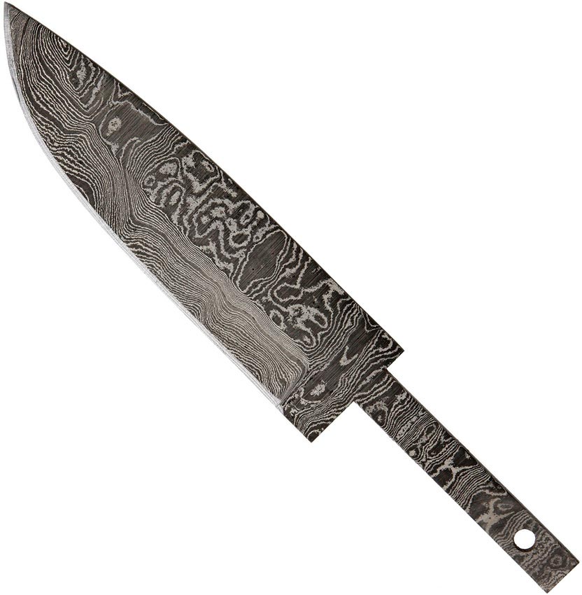 Damastklinge Wolf´s Tail Drop Point N°74 - 416-Lagen