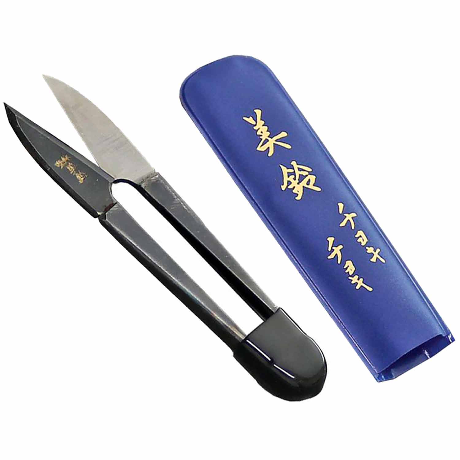 Japanische Nigiri Basami Schere - schwarz brüniert - 105 mm