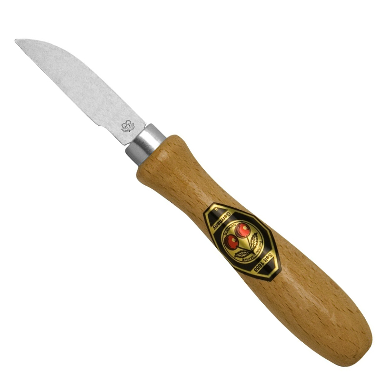 Kirschen® Kerbschnitzmesser Nr. 12 - gerade Klinge, Rücken rund