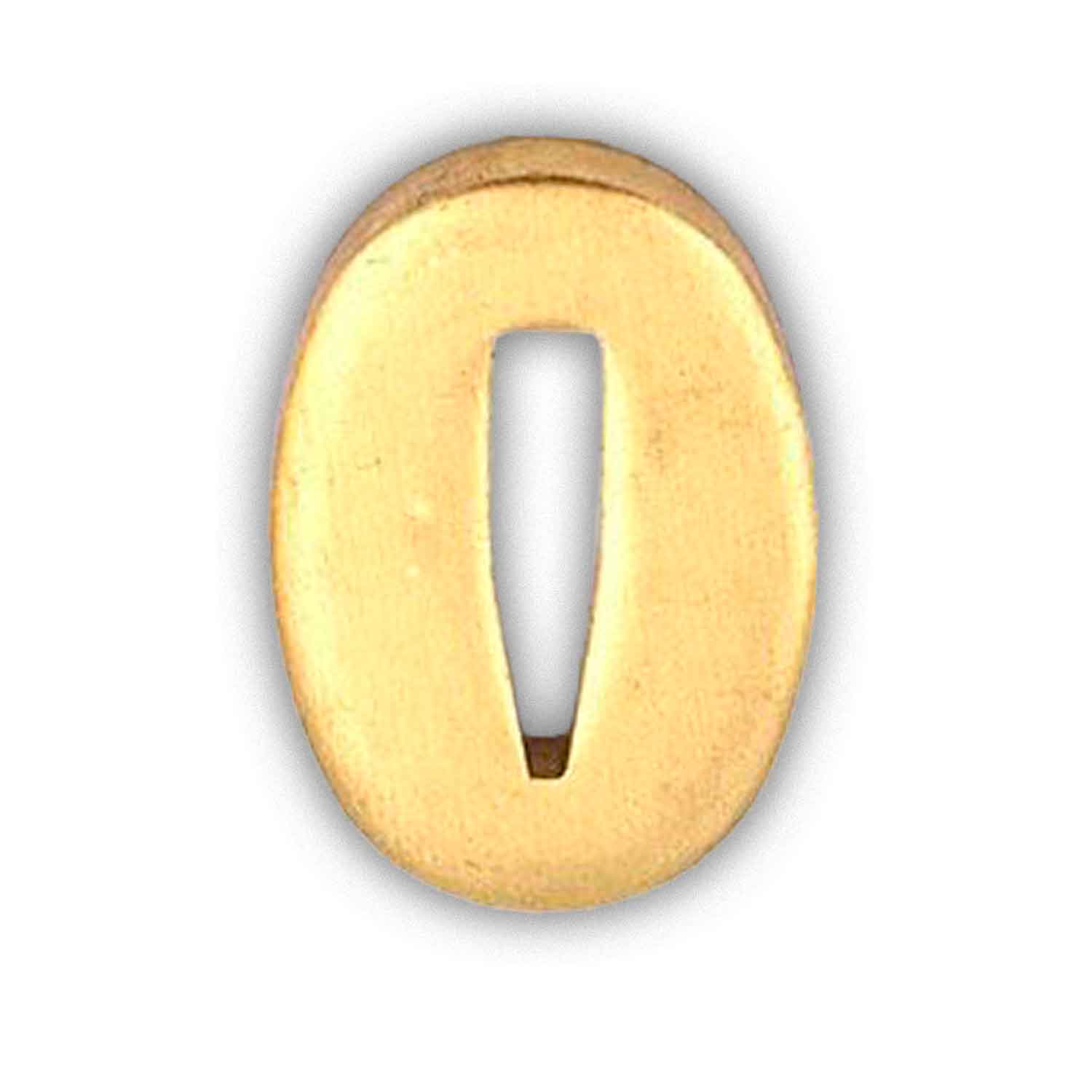 Bolster Brass 24 x 17 x 3 mm, V-slot 2,5 x 13 mm