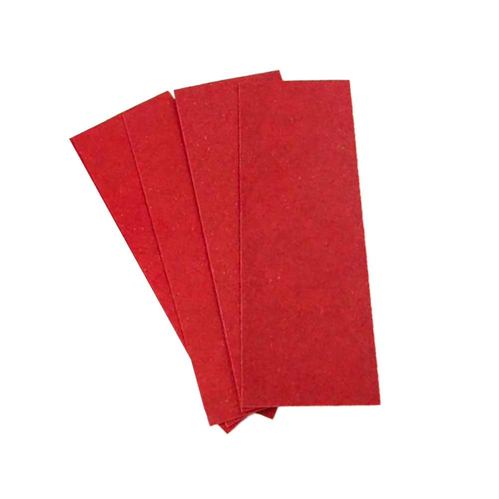Vulkanisiertes Fiber 4er Set - rot - 0,8 mm für Griffschalen