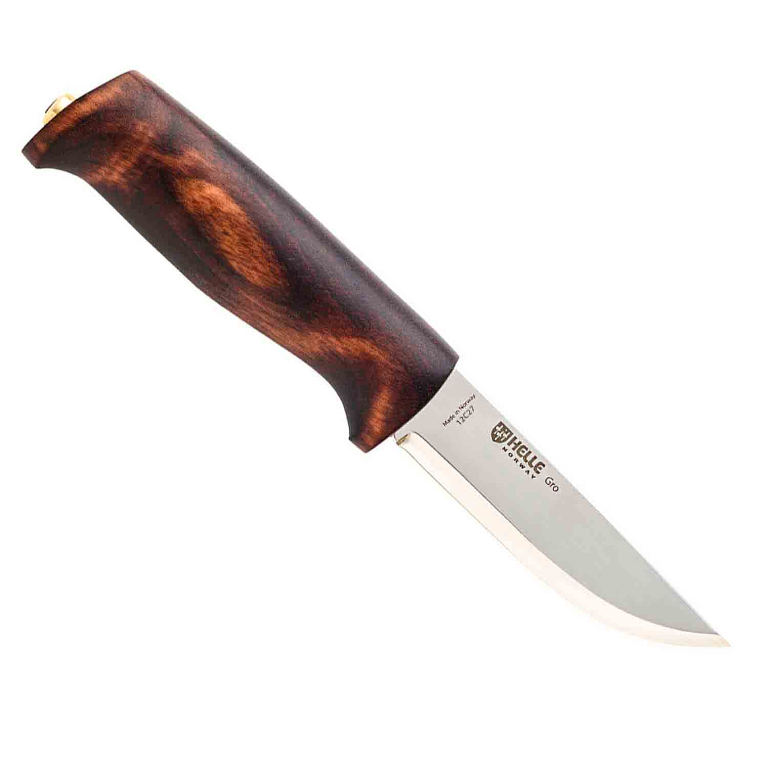 Helle® Gro Messer - mit heller naturfarbenen Lederscheide