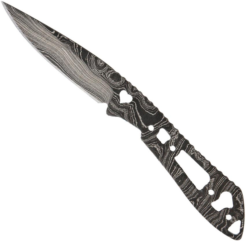 Damastklinge Wolf´s Little Heart Drop Point N°94 - 416-Lagen