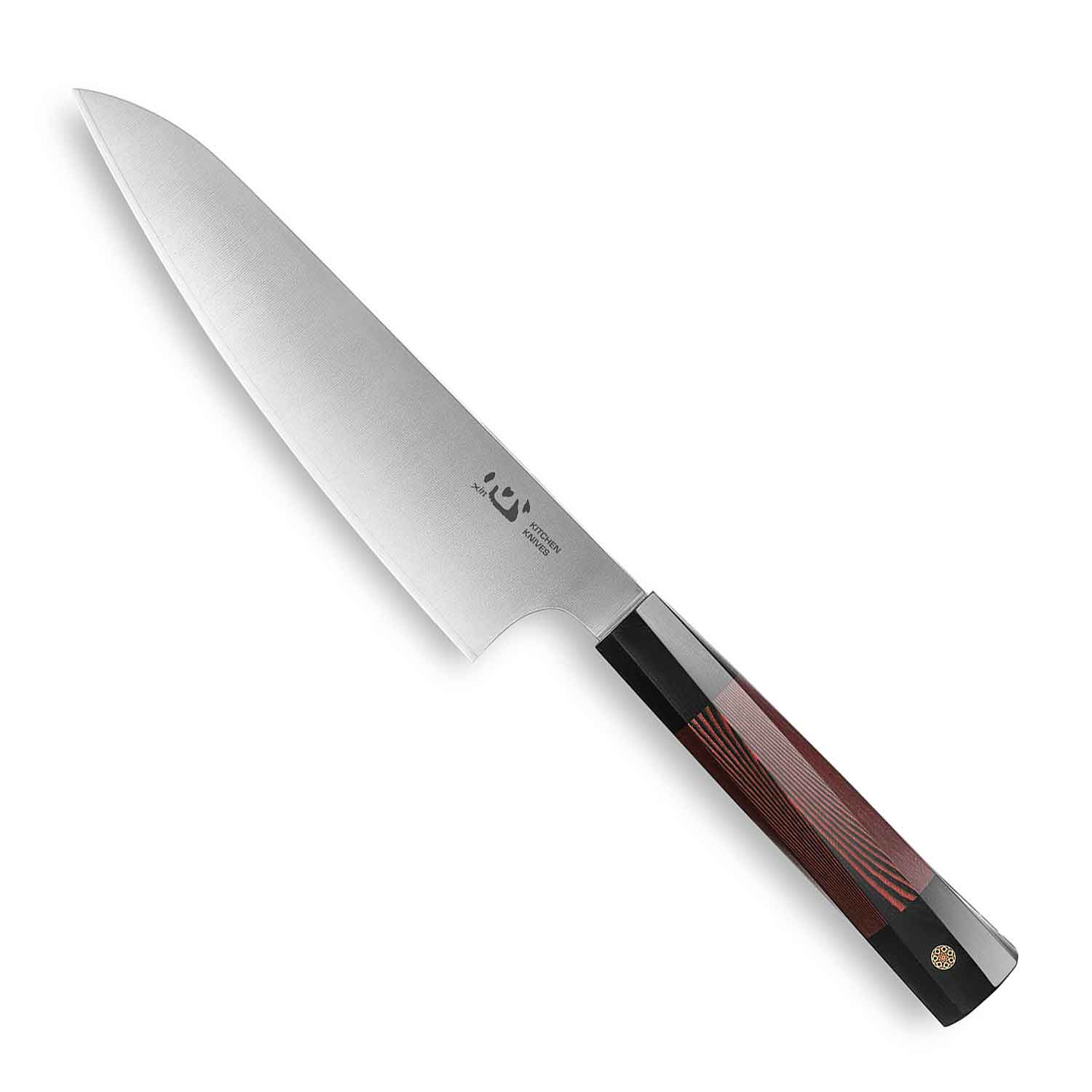 Gyuto Kochmesser XinCare - schwarz/rot