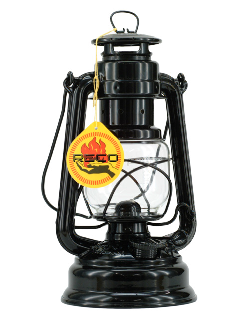 Feuerhand Sturmlaterne in schwarz