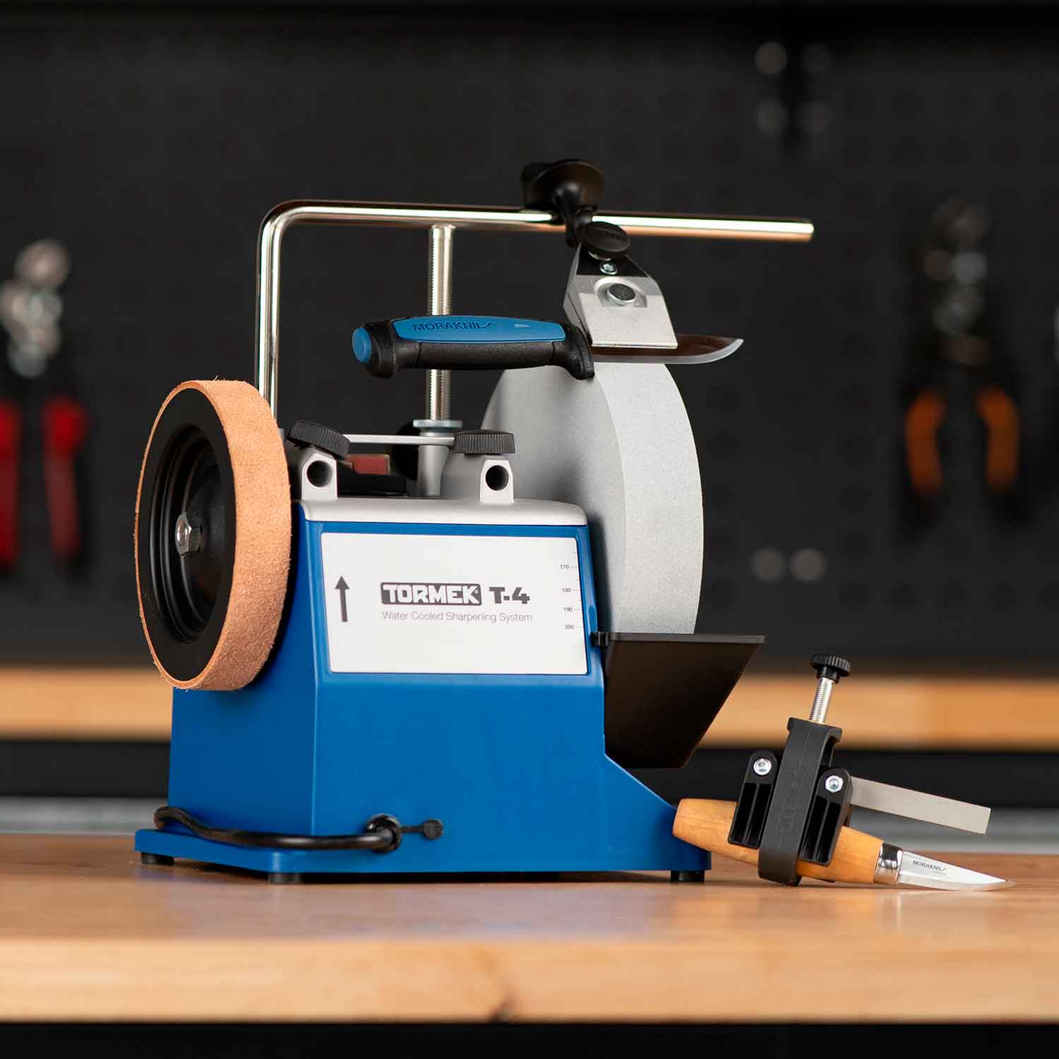 Tormek T-4 Original "Aktionsmaschine" inkl. KJ-45 & SVM-00