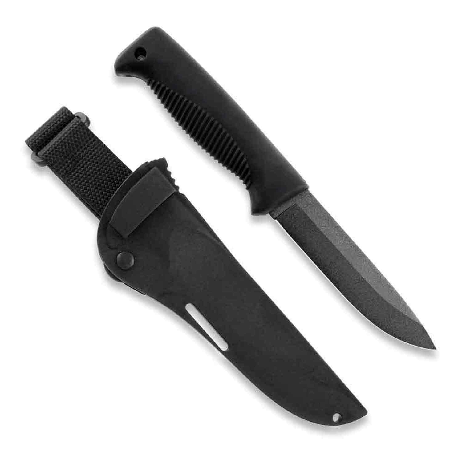 Peltonen M07 Ranger Puukko - Teflon beschichtet, Griff schwarz, Kompositscheide schwarz