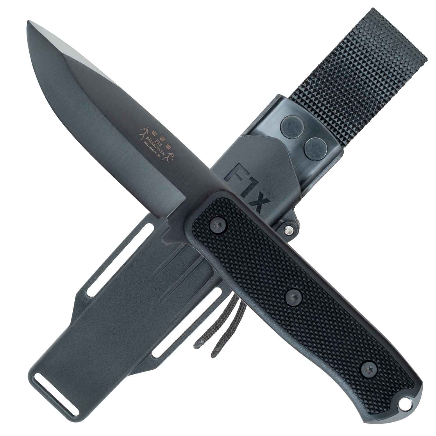 Fällkniven F1xb Elmax Tungsten Carbide (Black coated blade) mit Zytelscheide
