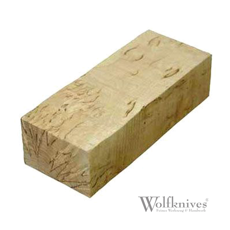 Maserbirke Kantholz - Standard Maserung 120 x 50 x 30 mm