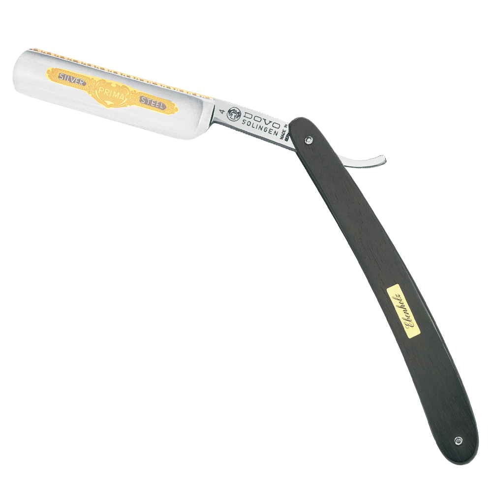 DOVO Rasiermesser mit Goldgravur 5/8" Hohlschliff & Ebenholz