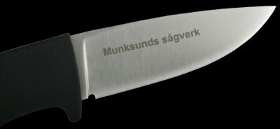 Lasergravur "Namen" für Fällkniven Messer