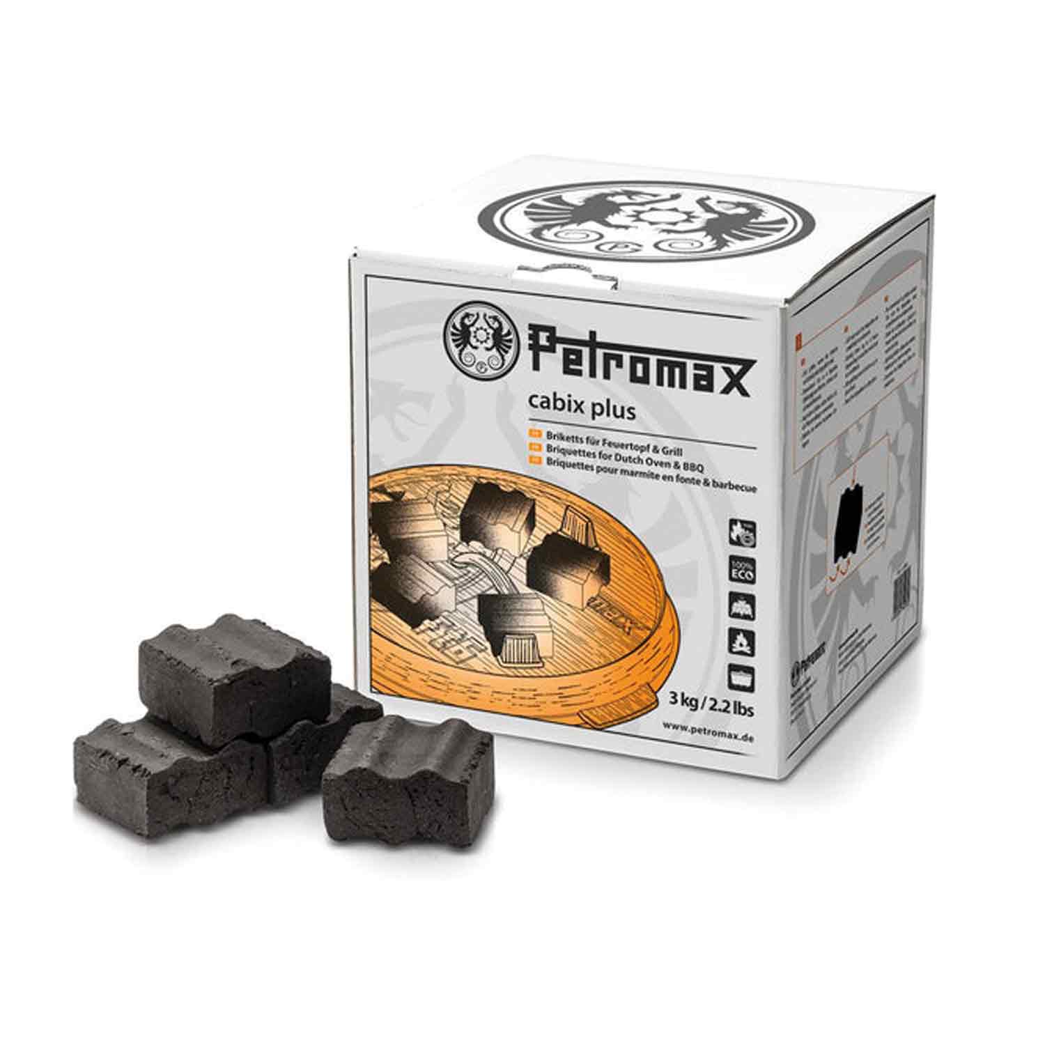 Cabix Plus Briketts für Feuertopf und Grill - 3 kg