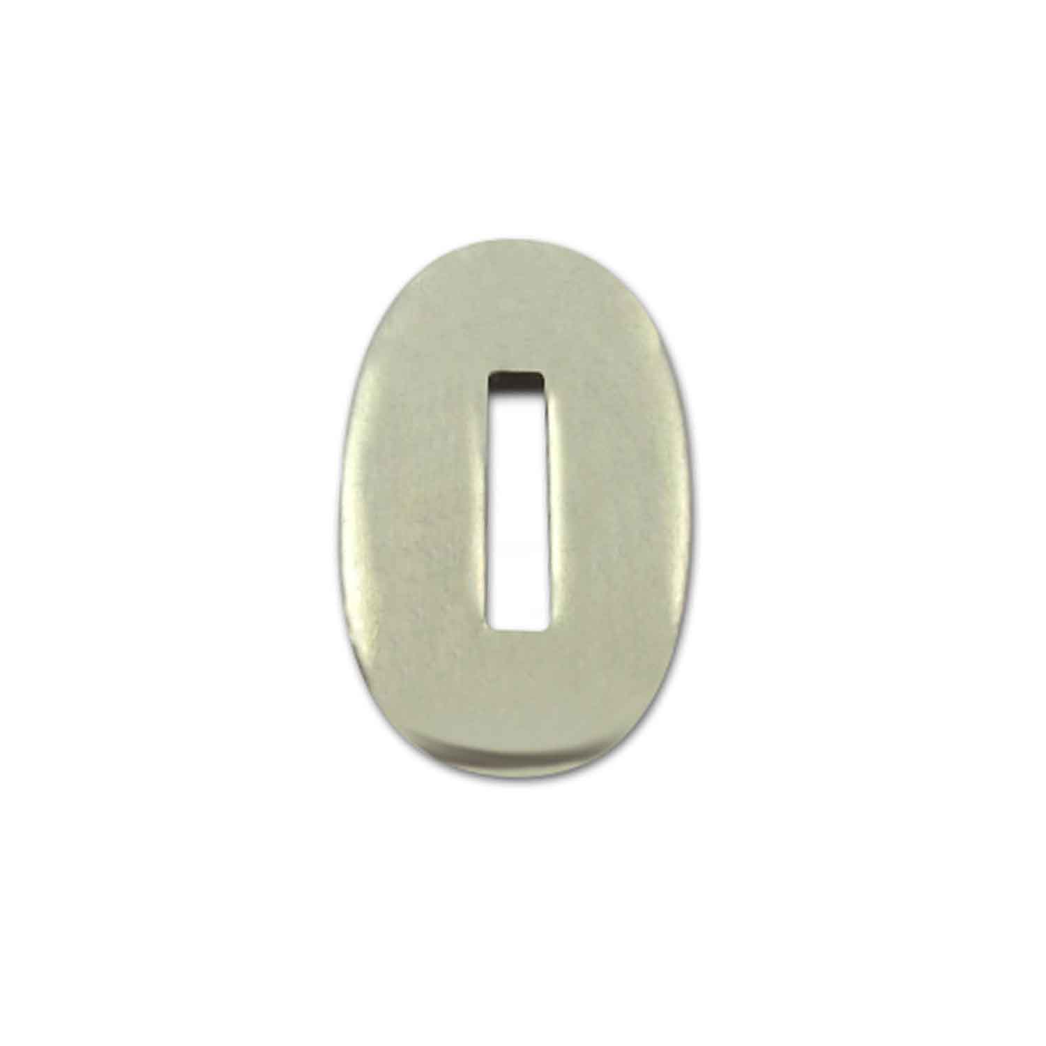 Kopfplatte Neusilber oval - 30 x 19 x 3 mm