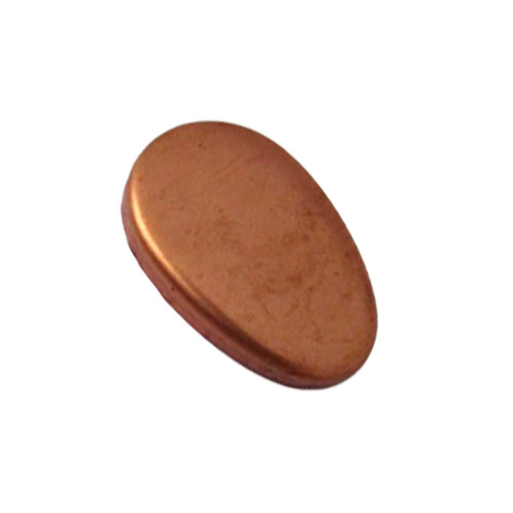 Endkappe Bronze - 35 x 25 mm - oval