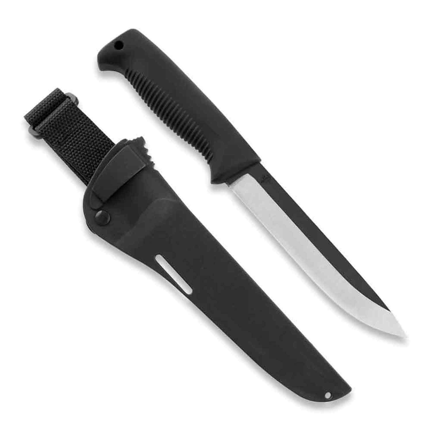Peltonen M95 Ranger Puukko - Griff schwarz, mit schwarzer Kompositscheide