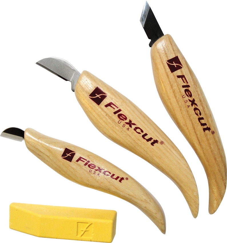 Schnitzmesser-Set für Ornamente 3-teilig