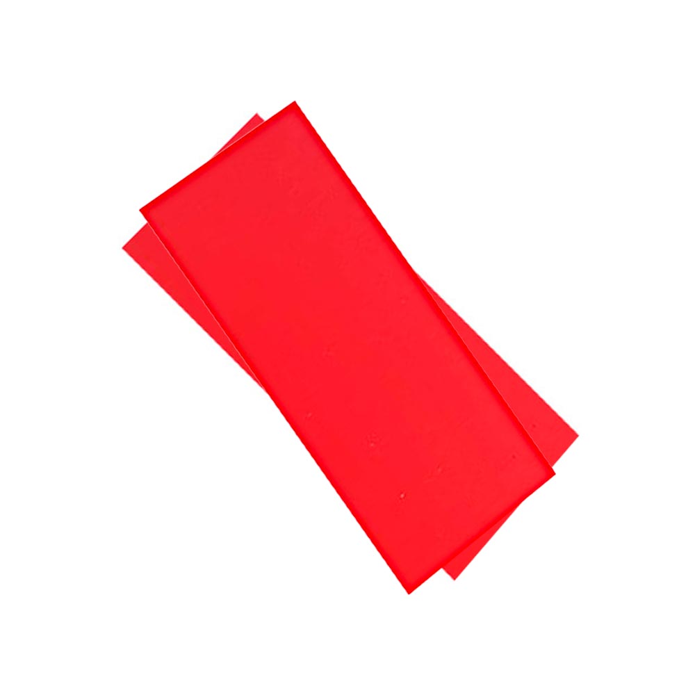 Polypropylen 2er Set - rot - 0,8 mm für Griffschalen