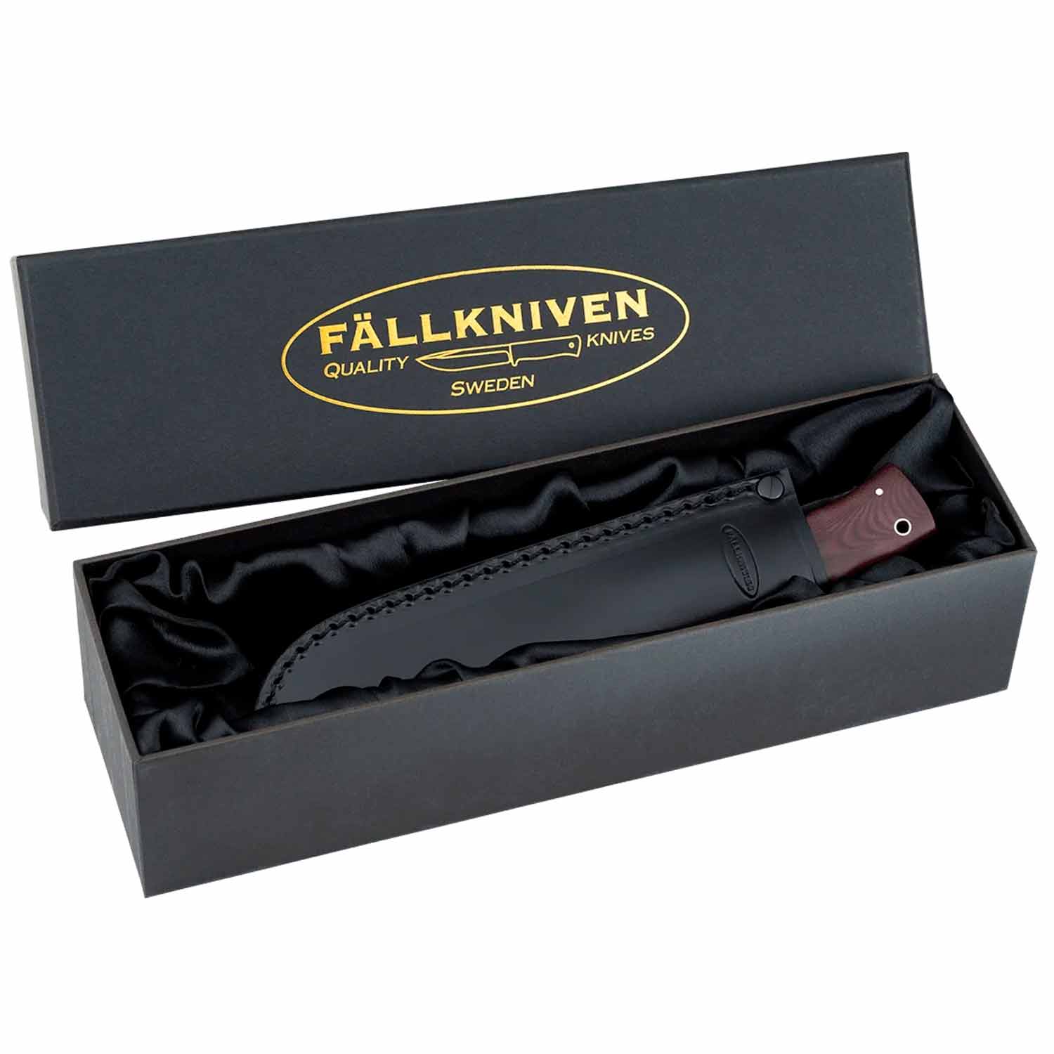 Fällkniven HK6 Jagdmesser - 3G & Maroon Micarta Griff