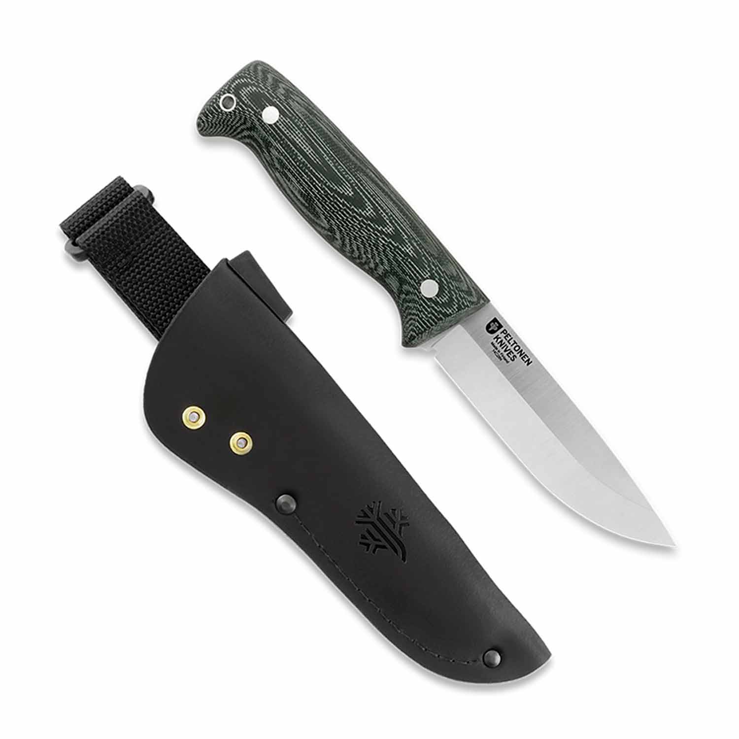 Peltonen M07 Puukko Full Tang - Green Micarta Griff