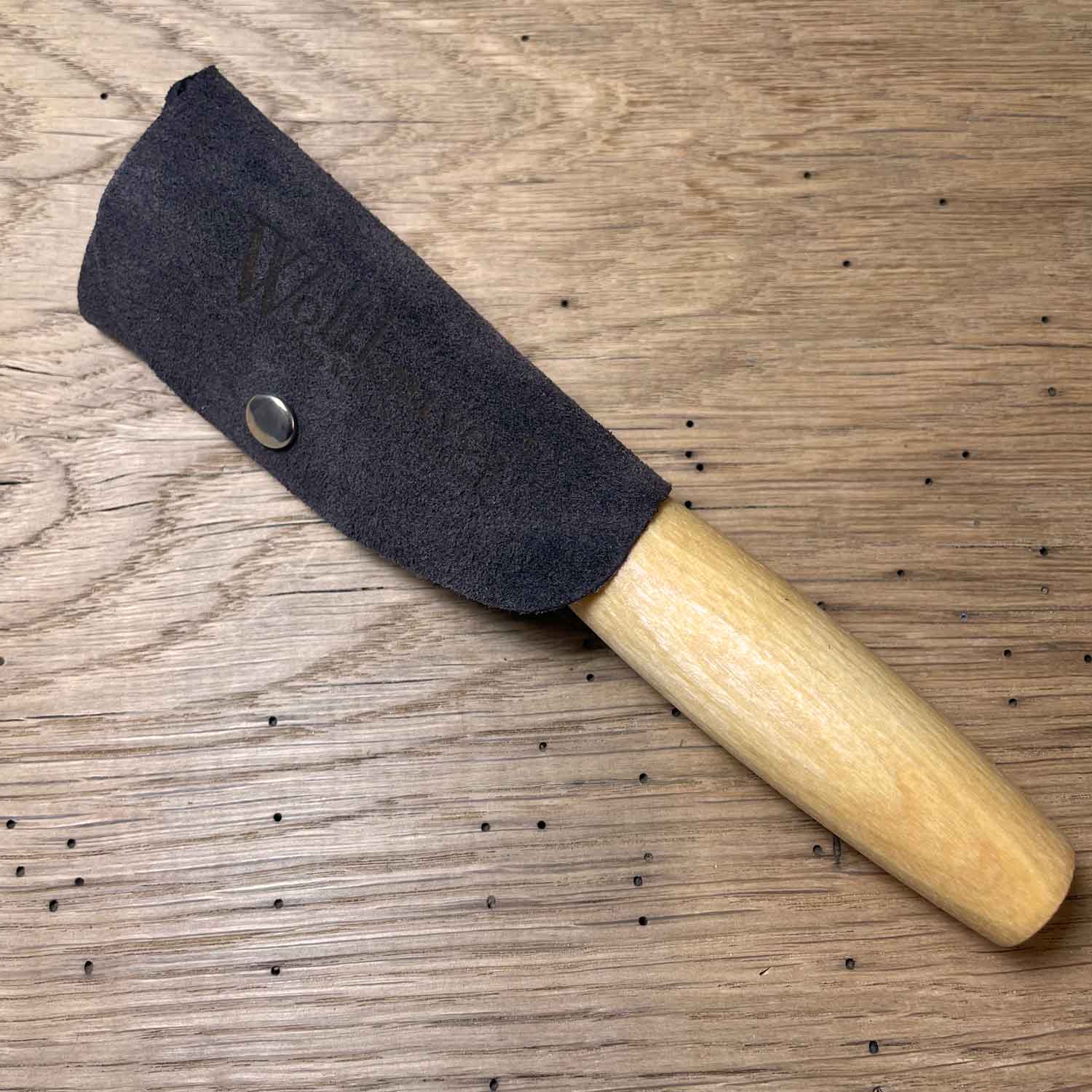 Lederschutz für gebogene Schnitzmesser - braun