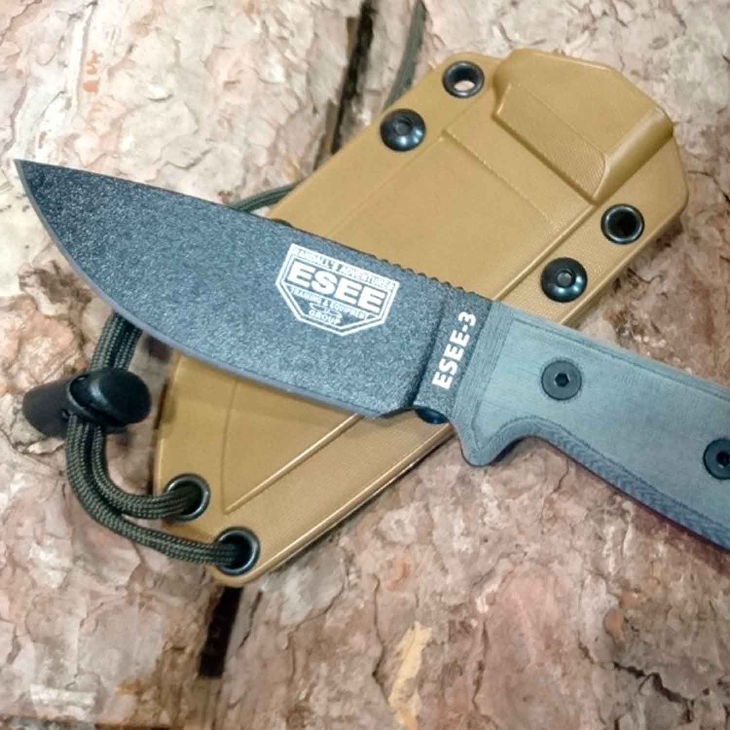 ESEE Model 3 Standard Edge - black/grey