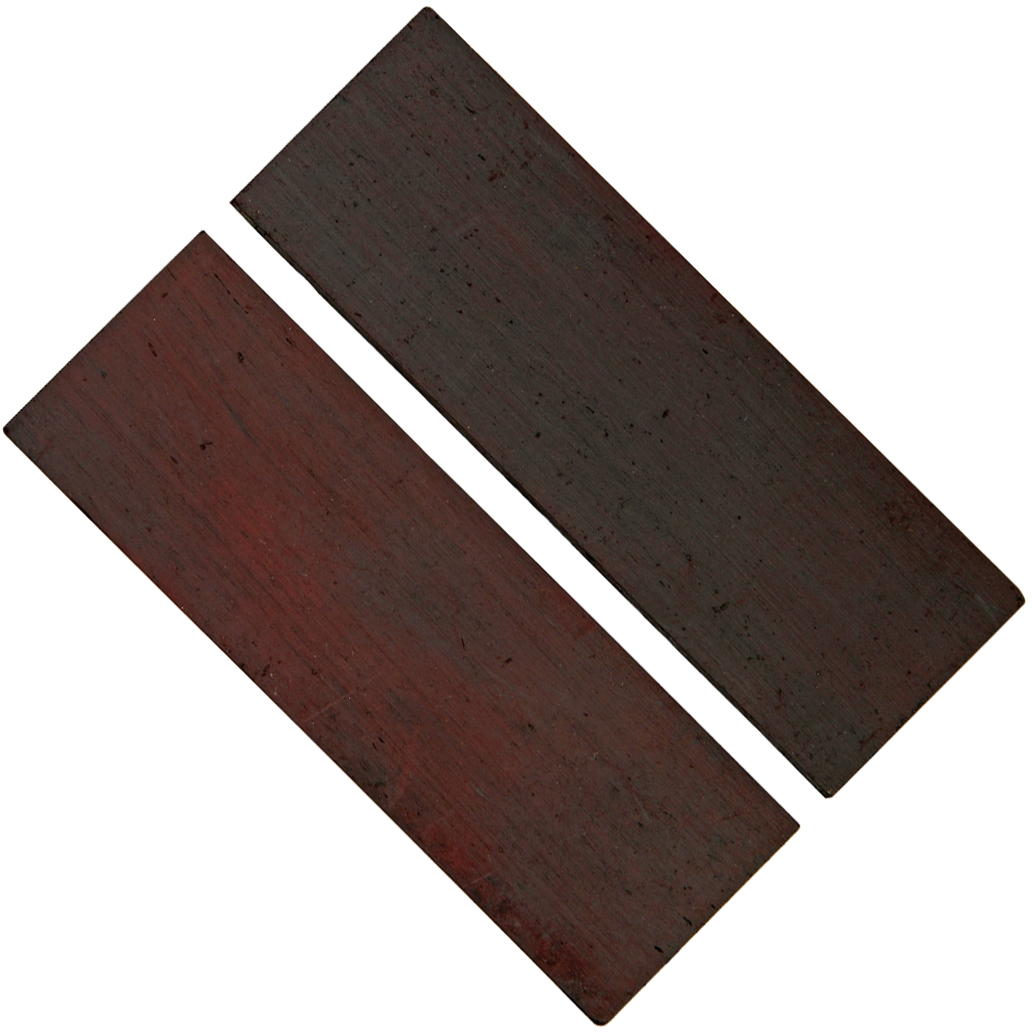 Griffschalen Bone shiny red - paarweise