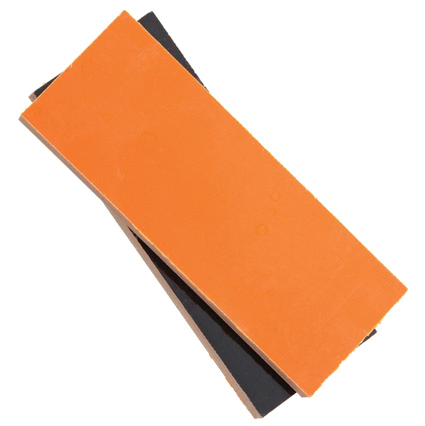 Griffschalen G-10 Survival orange/schwarz - 6,2 mm - paarweise