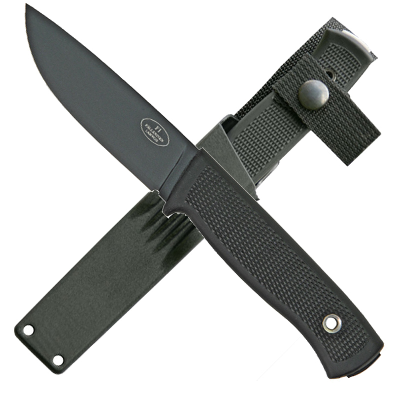 Fällkniven Jagdmesser F1 Black mit Zytelscheide