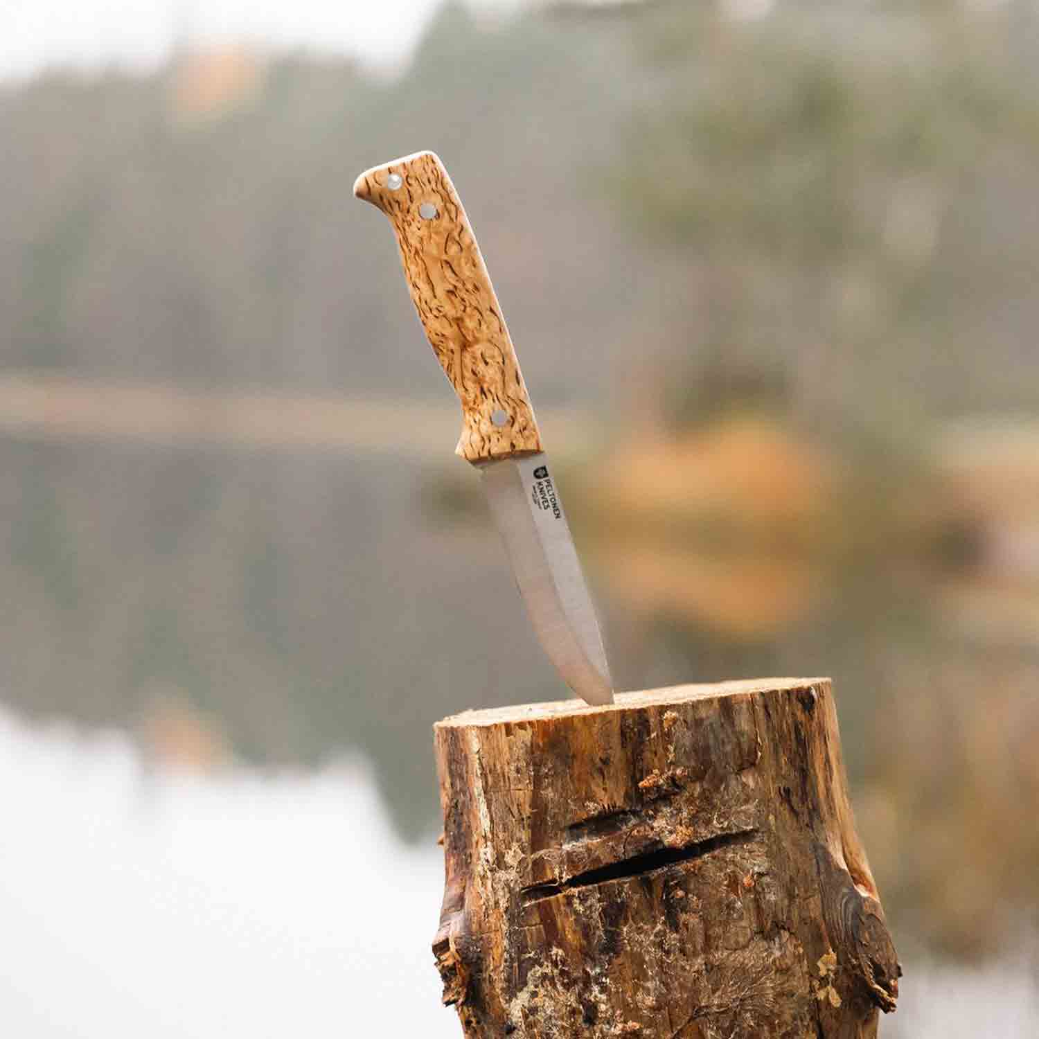 Peltonen M07 Puukko Full Tang - Curly Birch Griff