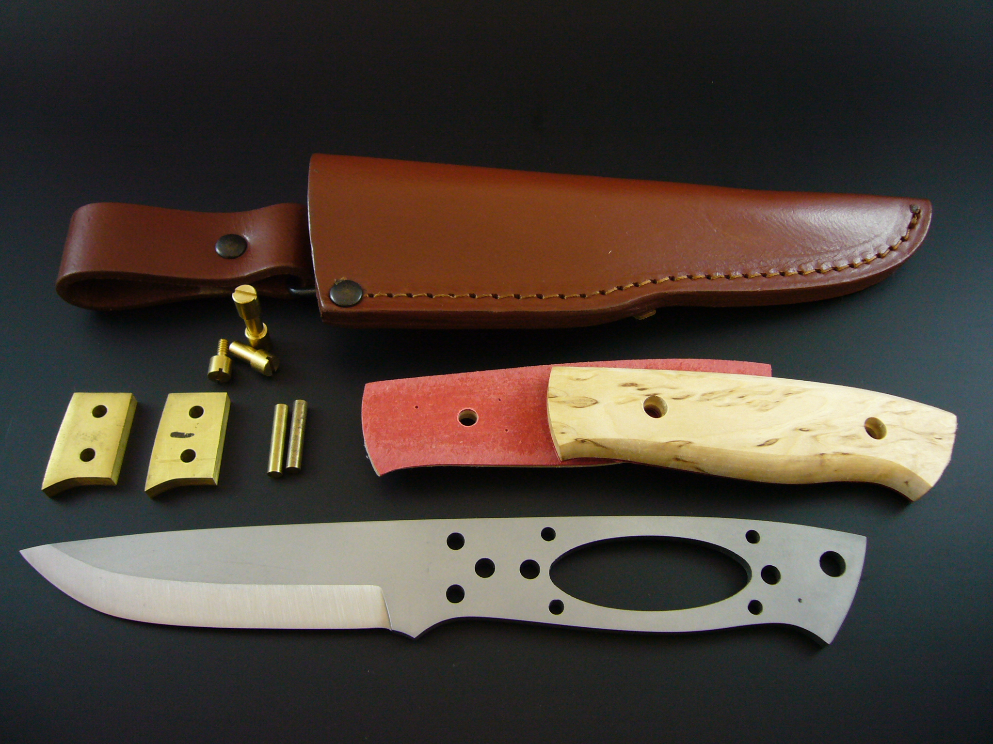 Messerbausatz Masur Hunter inkl. Lederscheide