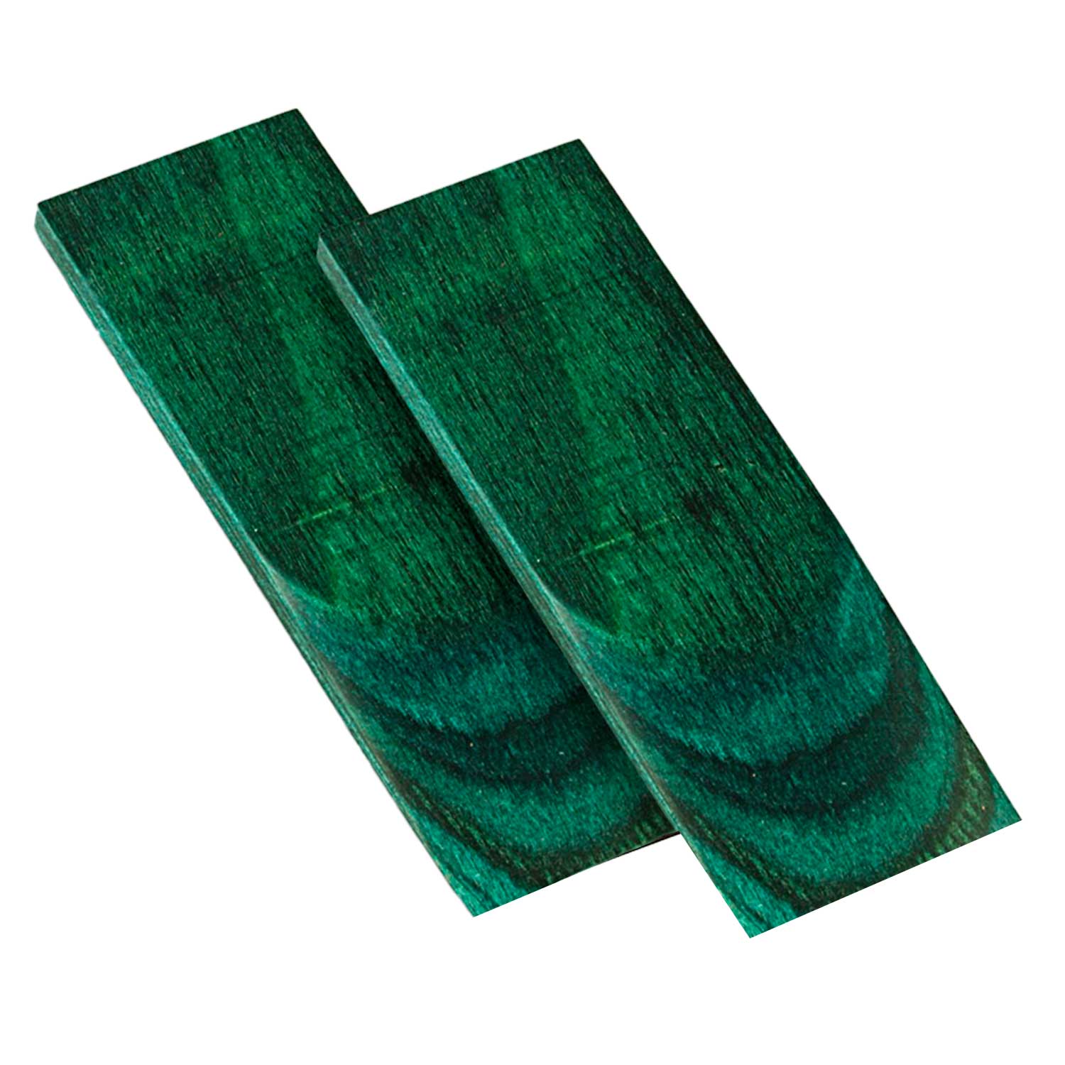 Micarta Grün Griffschalen - 120 x 40 x 6 mm - paarweise