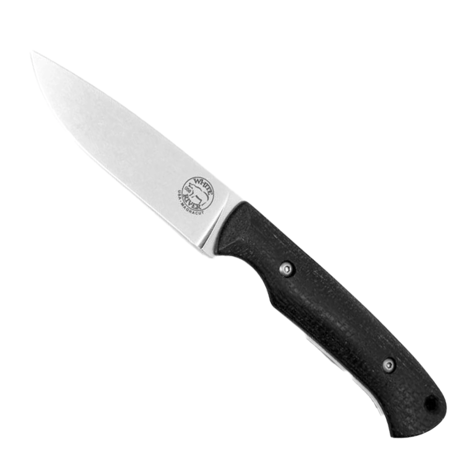 White River Model Hunter MagnaCut mit Black Burlap Micarta Griff