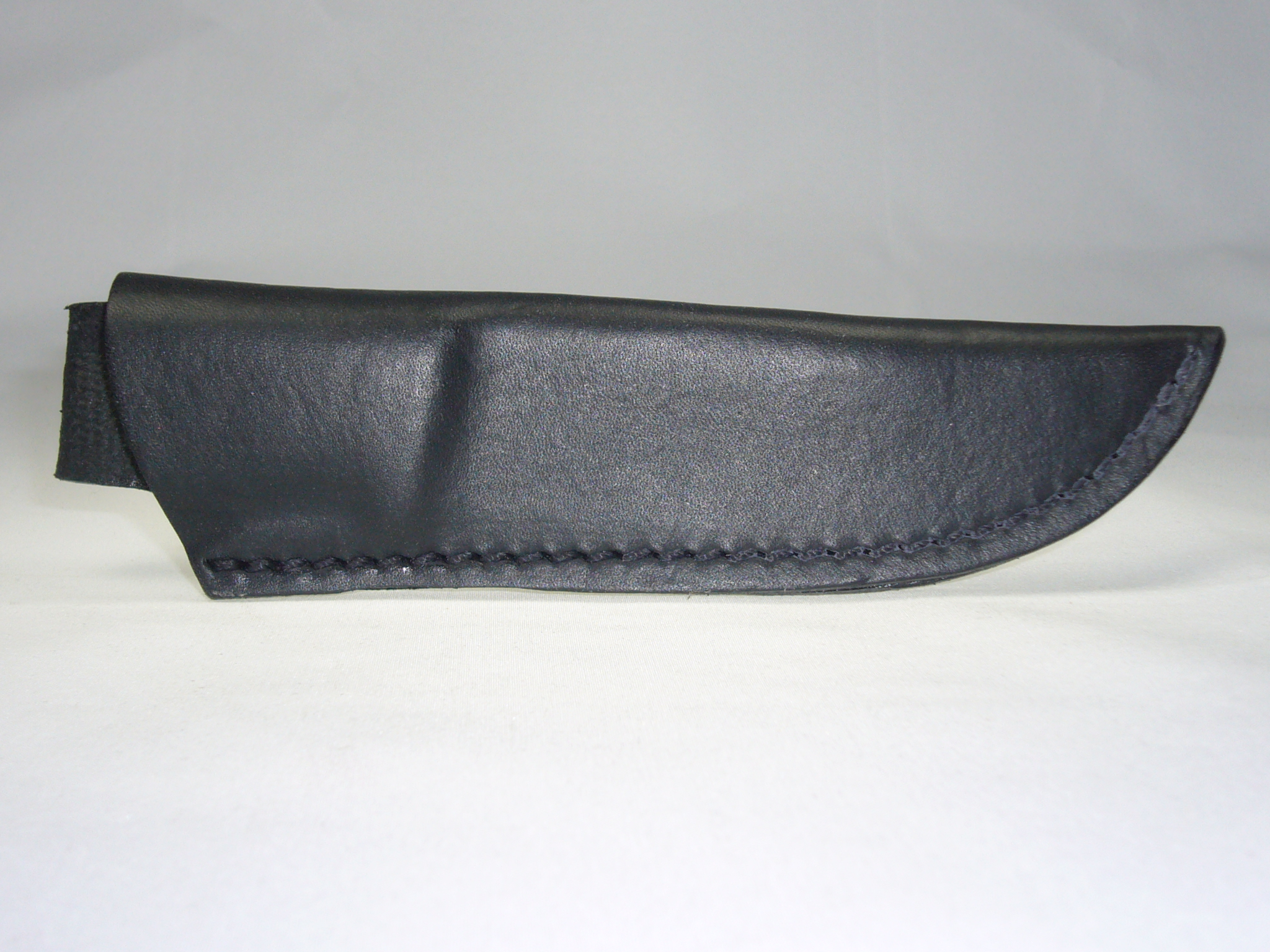 Lederscheide handgenäht schwarz