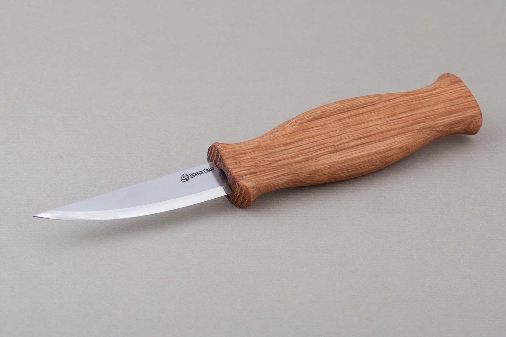 Beaver Craft Schnitzmesser C4 - langes Schnitzmesser mit geschwungenem Griff