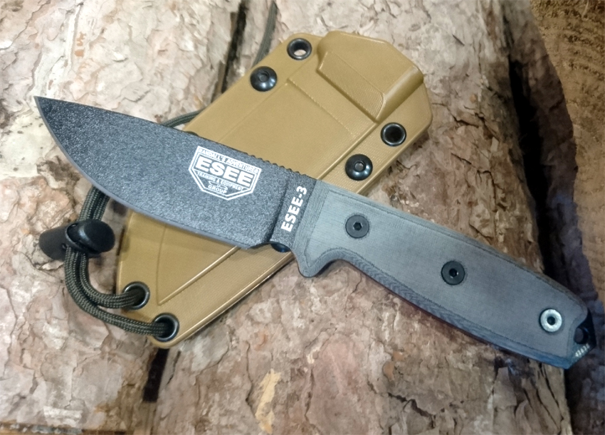 ESEE Model 3 Standard Edge - black/grey