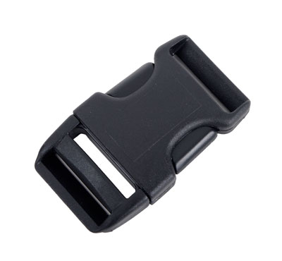 Steckschließe C schwarz - bis 25 mm Bandbreite