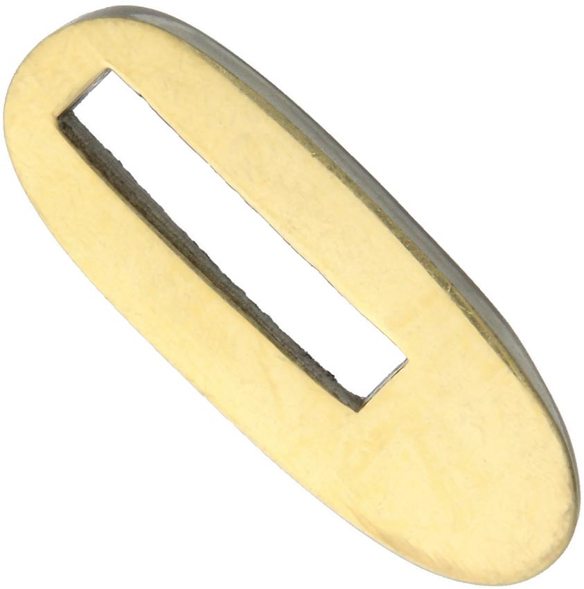 Kopfplatte Messing oval - 42 x 15 x 7 mm - M011