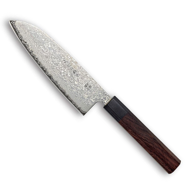 Shiori Deluxe Santoku Kochmesser - handgeschmiedet -
