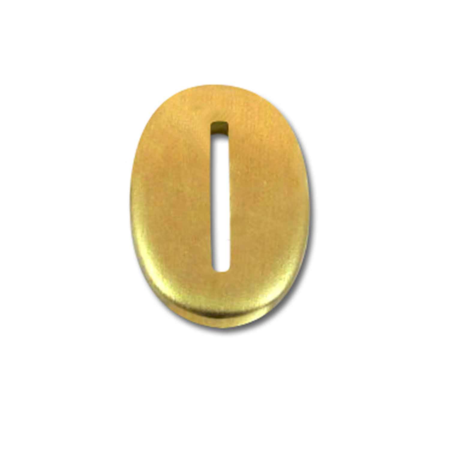 Kopfplatte Messing oval - 24 x 16 x 3 mm